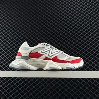 New Balance 9060 सादा लाल ধূসর চক্কি স্নিকার
