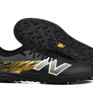 New Balance Black Gold Low-Cut Synthetic Upper Graphic Stripe Sneakers