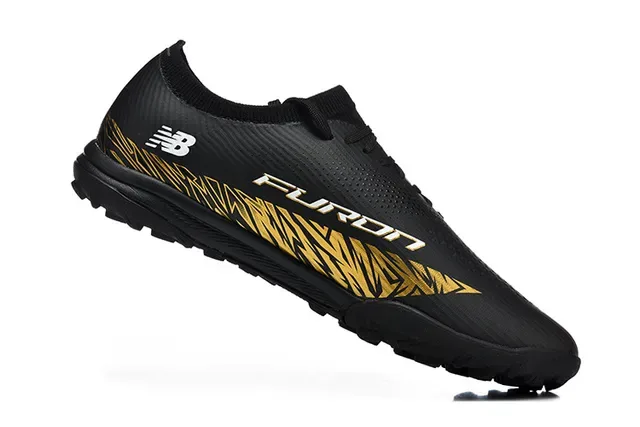 New Balance 黑金低帮合成面料印花条纹运动鞋 4