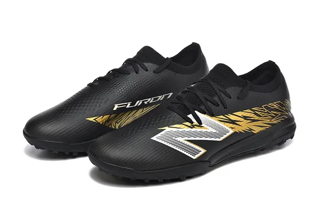 New Balance 黑金低帮合成面料印花条纹运动鞋 8