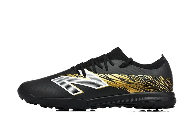 New Balance 黑金低帮合成面料印花条纹运动鞋 10