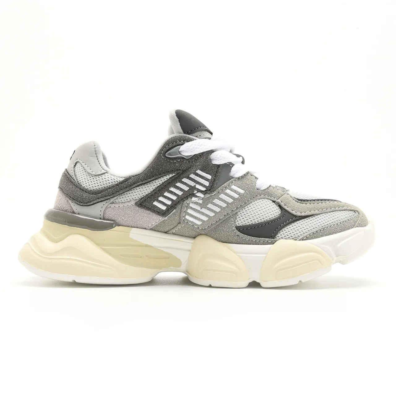 New Balance Bleu Beige Semelle Multicouche Oversized N Logo Chaussures Chunky 13