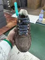 New Balance Brown Blue Suede Upper Rugged Tread Sole Lifestyle Sneakers 5