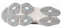 New Balance Cinza Beige Sola Média Multicamadas Malha E Recobrimento Sintético Superior Tênis Chunky 3
