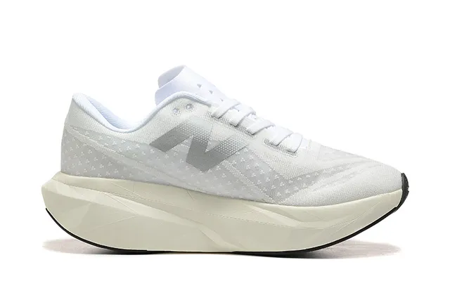 New Balance Sapato de Corrida Branco Cinza Gradiente Malla Engenhada Tênis de Corrida 6