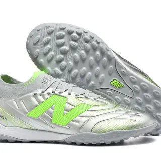 New Balance Tekela Silver Green কম-কাট সিন্থেটিক আপার মোল্ডেড আউটসোল টার্ফ সকার জুতো