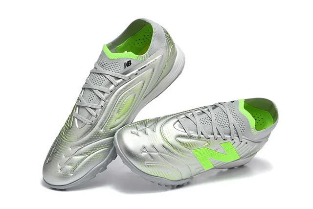 New Balance Tekela Silver Green কম-কাট সিন্থেটিক আপার মোল্ডেড আউটসোল টার্ফ সকার জুতো 2
