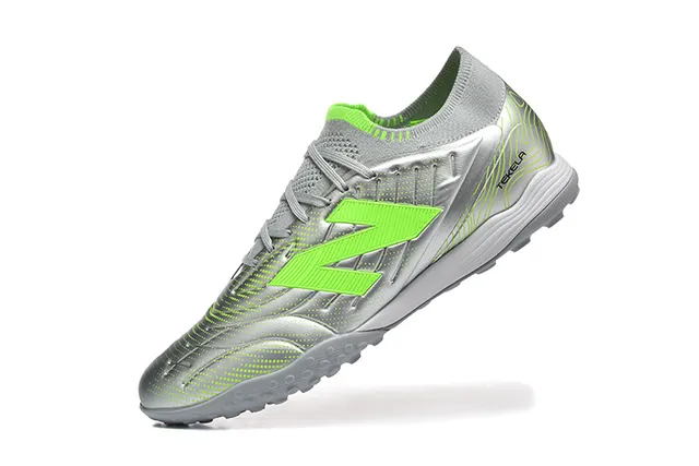New Balance Tekela Silver Green কম-কাট সিন্থেটিক আপার মোল্ডেড আউটসোল টার্ফ সকার জুতো 4