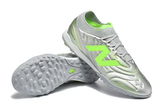 New Balance Tekela Silver Green কম-কাট সিন্থেটিক আপার মোল্ডেড আউটসোল টার্ফ সকার জুতো 7