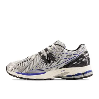 New Balance 白蓝网面和合成叠层构造 粗体强调条纹 生活方式运动鞋