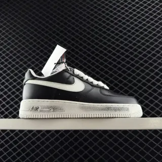 Nike Air Force 1 أسود وأوف وايت سنيكرز لايف ستايل