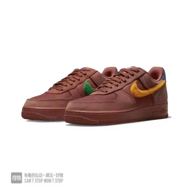 耐克 Air Force 1 棕黄色 低帮 杯底 生活方式运动鞋 6