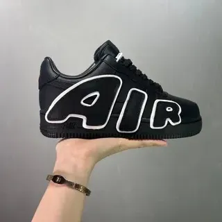 Nike Air Force 1 Low أسود أبيض أوت لاين لايف ستايل سنيكرز