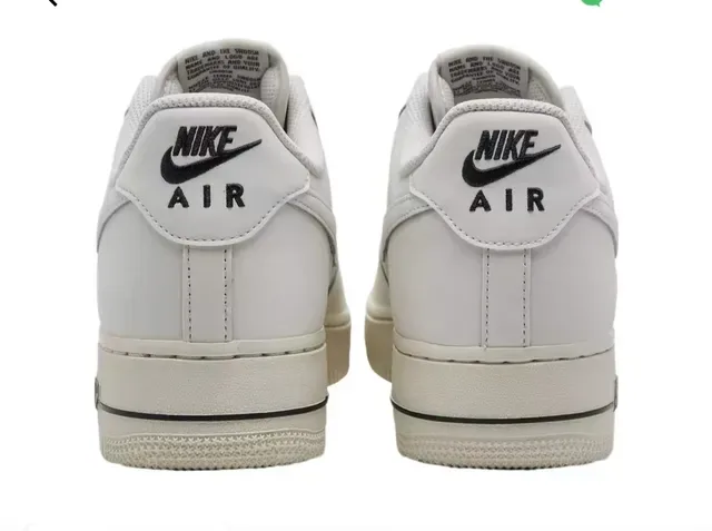 Nike Air Force 1 Branco e Preto Tênis Lifestyle 3