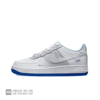 Nike Air Force 1 أبيض وأزرق ملكي حذاء لايف ستايل