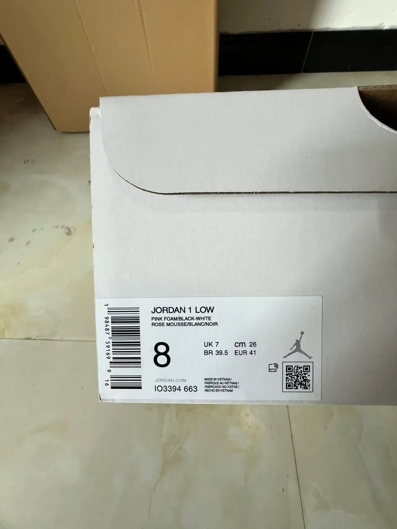 Zapatillas lifestyle Nike Air Jordan 1 negro rosa 10
