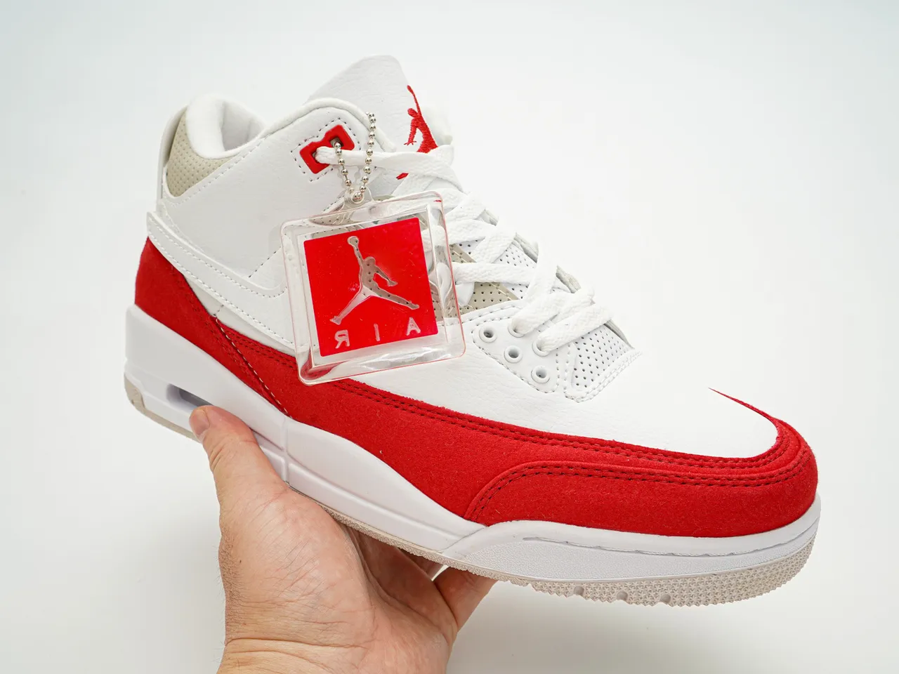 Nike Air Jordan 3 Blanc Rouge Beige Chaussures de basketball 4