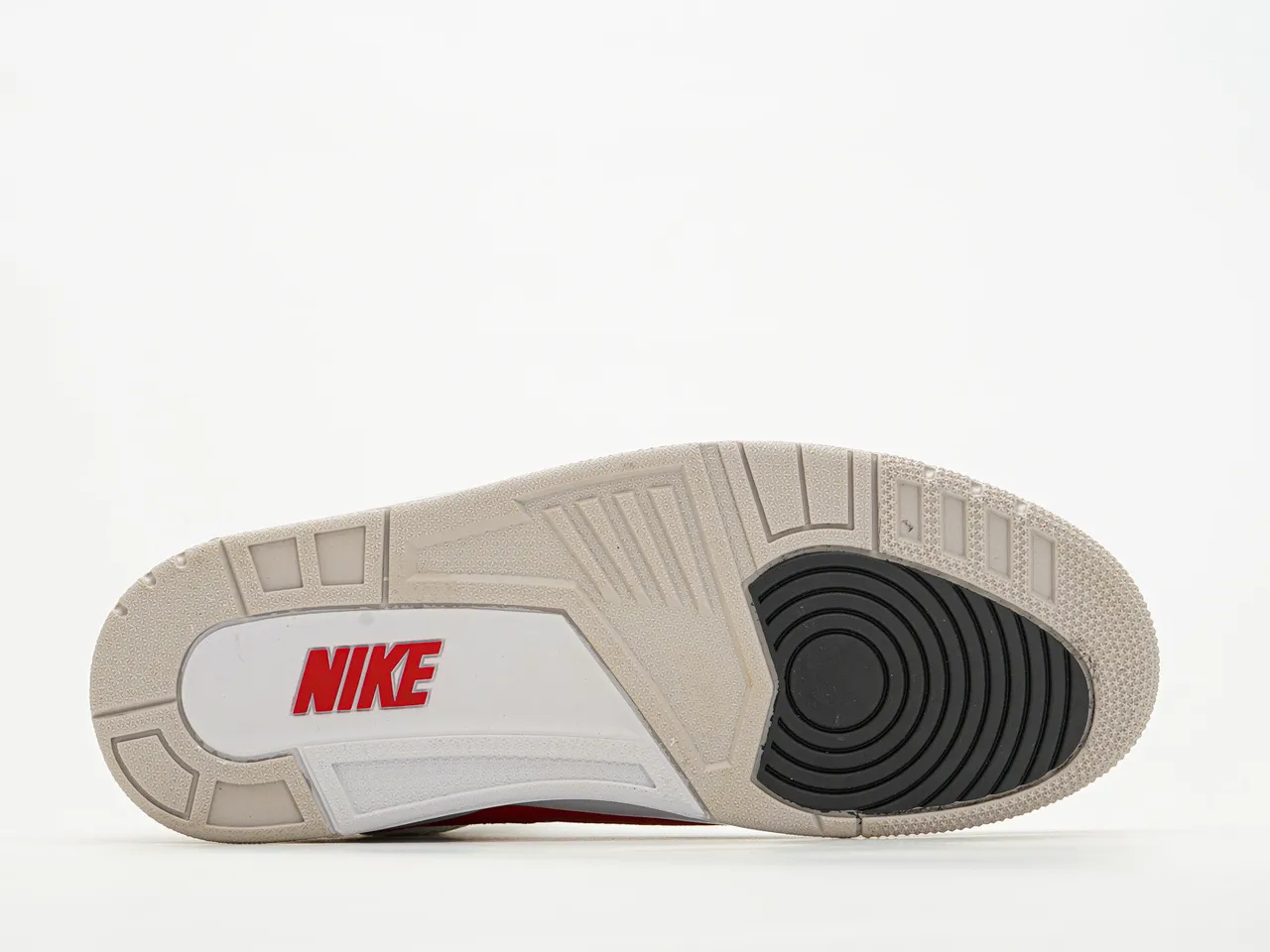 Nike Air Jordan 3 Blanc Rouge Beige Chaussures de basketball 9