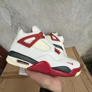 Nike Air Jordan 4 White Red Black zapatillas de baloncesto