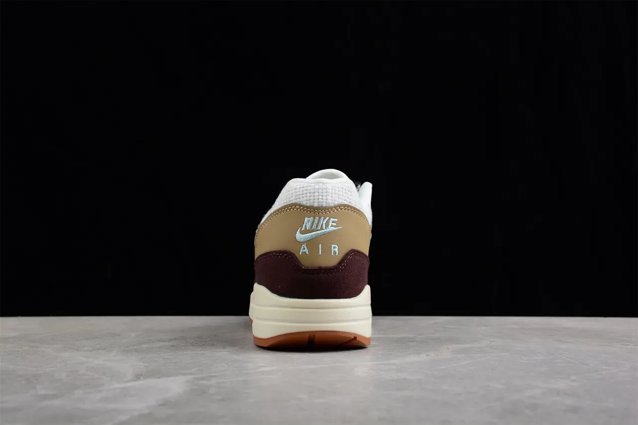 Nike Air Max 1 Bordeaux Beige Bleu Clair Sneakers Lifestyle 16