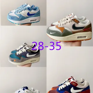 Nike Air Max 1 أزرق فاتح أبيض لامع Swoosh حذاء أسلوب حياة