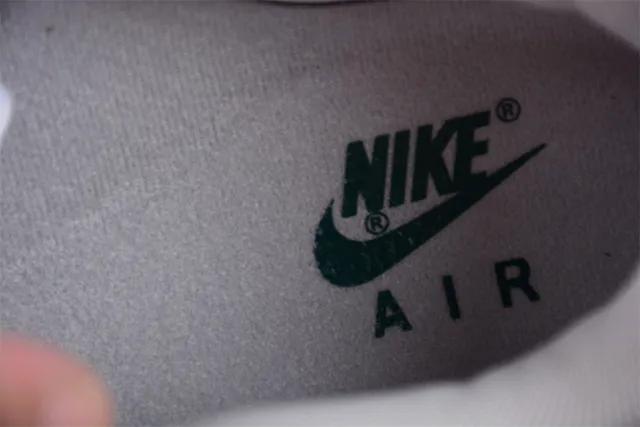 Nike Air Max 1 Light Gray and Deep Green Lifestyle Sneakers 12