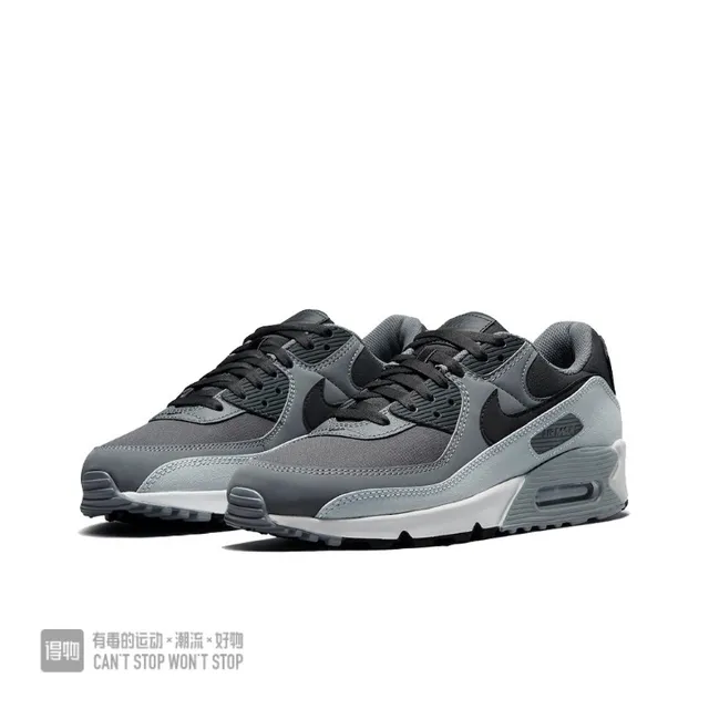 Nike Air Max 90 Gray Black White Lifestyle Sneakers 3