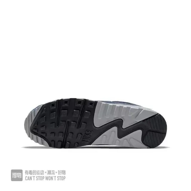 Nike Air Max 90 Navy and White Lifestyle Sneakers 2