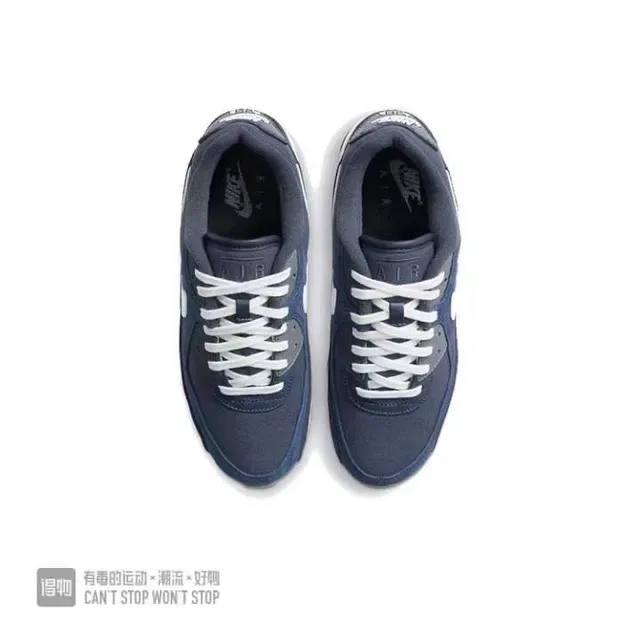 Nike Air Max 90 Navy and White Lifestyle Sneakers 4