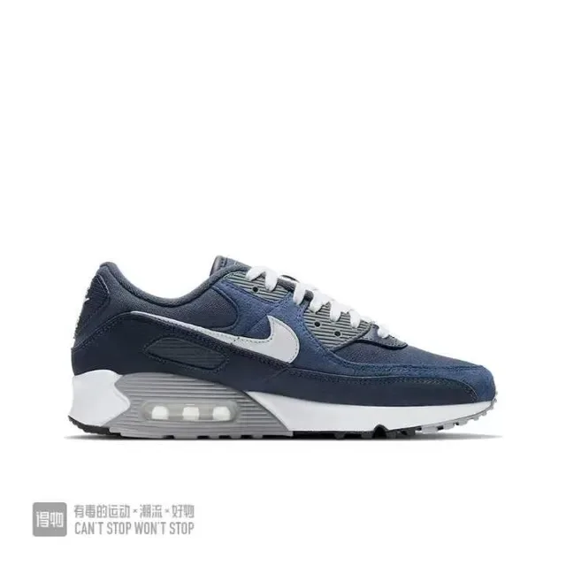 Nike Air Max 90 Navy and White Lifestyle Sneakers 6