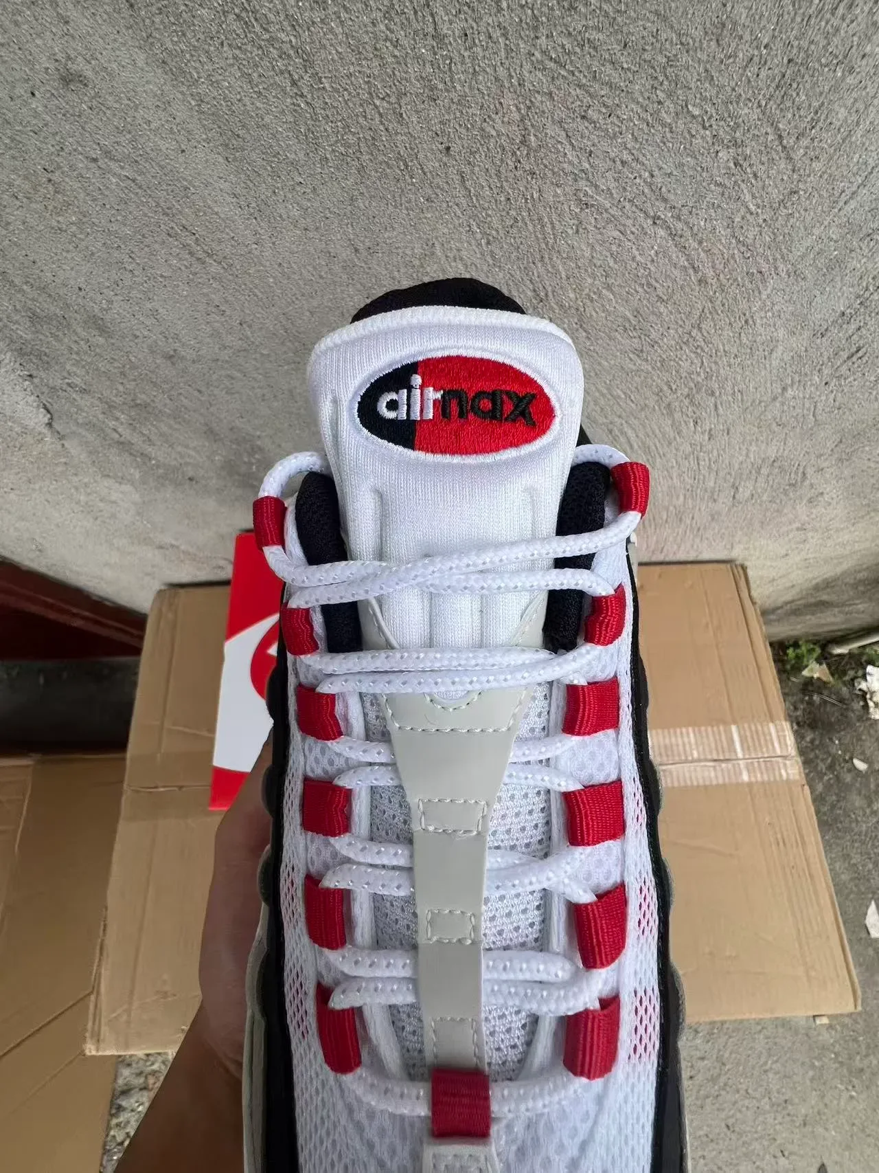 Nike Air Max 95 Blanc Gris Noir Rouge Chaussures Lifestyle 4