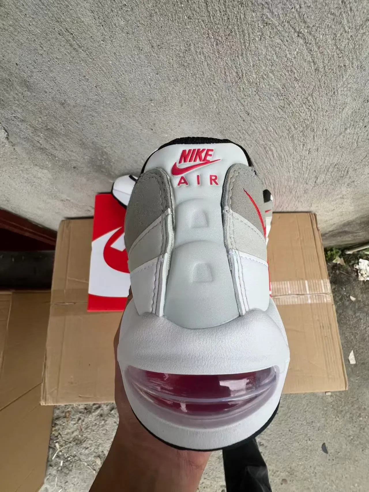 Nike Air Max 95 Blanc Gris Noir Rouge Chaussures Lifestyle 8