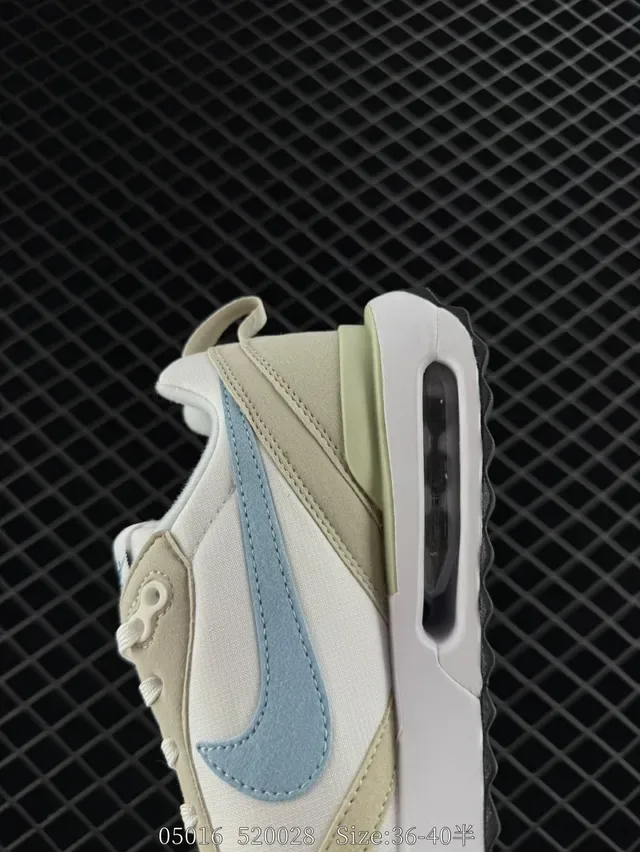 Nike Air Max Dawn Beige Light Blue Lifestyle Sneakers 3