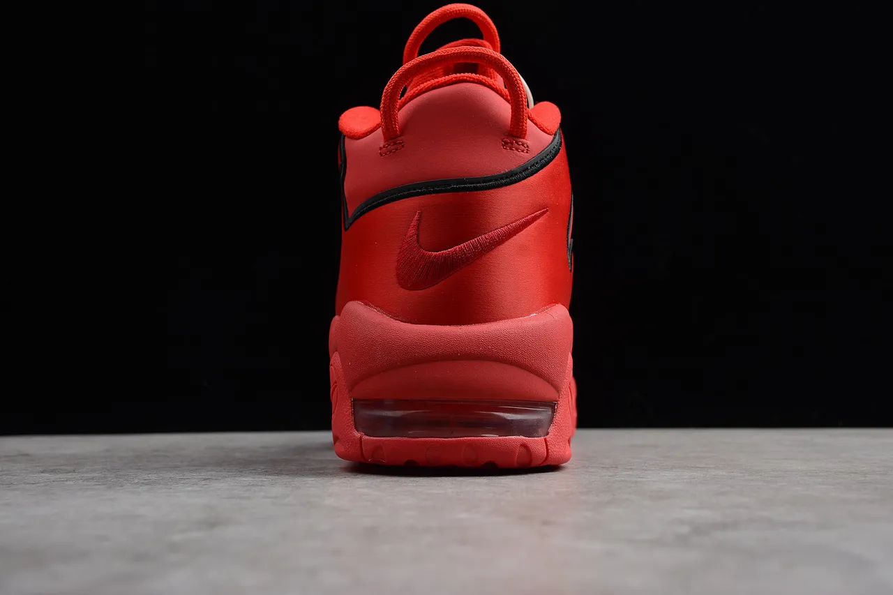 Nike Air More Uptempo Rojo Negro Zapatos de baloncesto 2