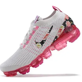 Nike Air VaporMax Estampa Floral Branco Rosa Tênis Lifestyle