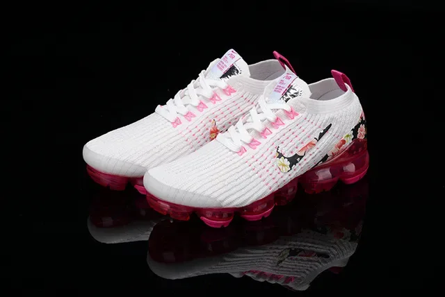 Nike Air VaporMax ফুলের প্রিন্ট সাদা গোলাপি লাইফস্টাইল স্নিকার্স 15