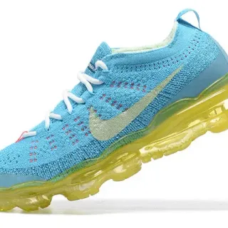 Nike Air VaporMax Flyknit Azul Cian y Amarillo Zapatillas Lifestyle