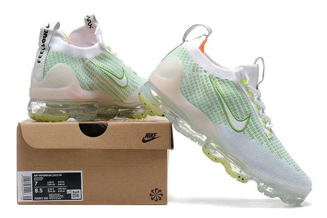 Nike Air VaporMax Plus White Lime Green Lifestyle Sneakers 8