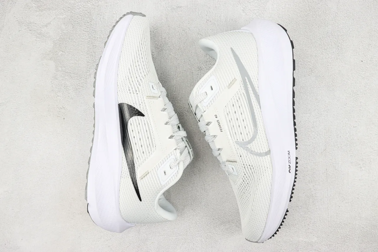 Nike Air Zoom Pegasus 40 White Gray Running Shoes 2