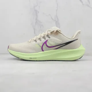 Nike Air Zoom Pegasus Beige and Lime Green रनिंग जूते