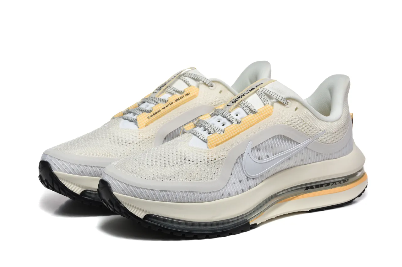 Nike Air Zoom Pegasus Off-White y Amarillo Zapatos de correr 6