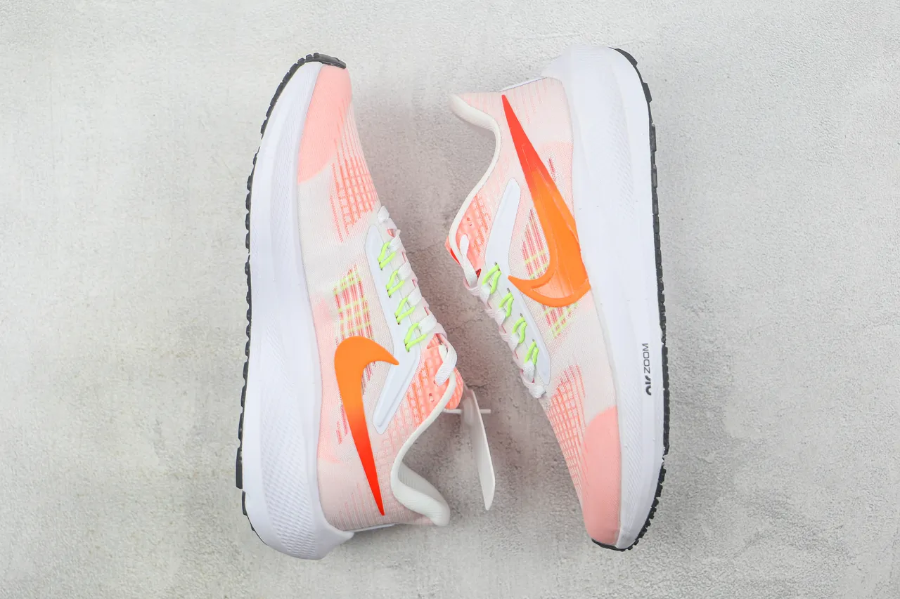 Nike Air Zoom Pegasus Pink Orange Neon Green Running Shoes 2