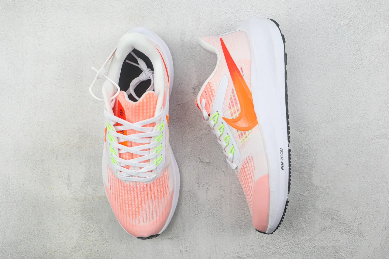 Nike Air Zoom Pegasus Pink Orange Neon Green Running Shoes 3