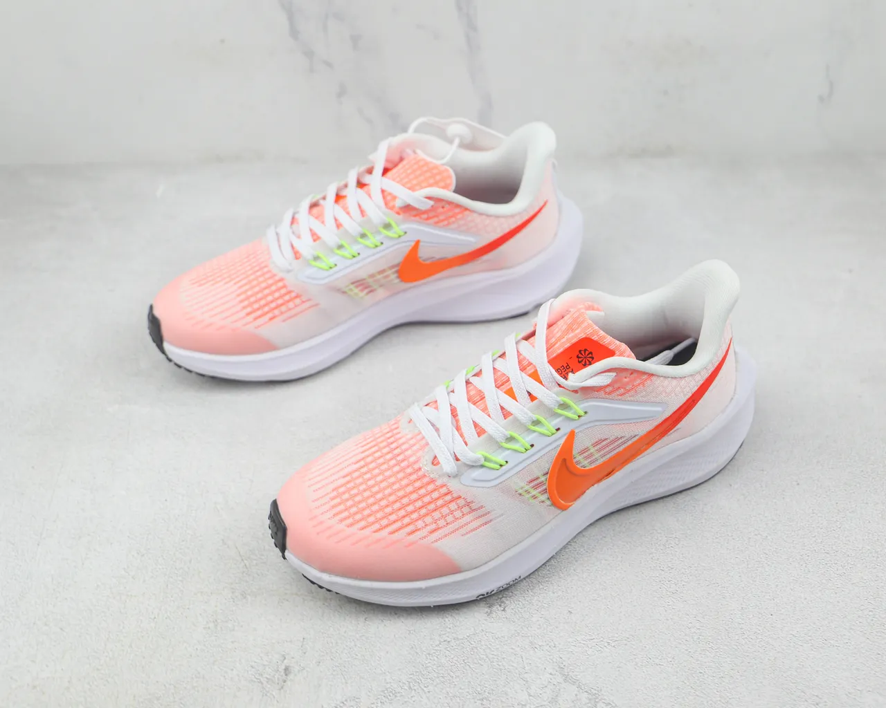 Nike Air Zoom Pegasus Pink Orange Neon Green Running Shoes 4