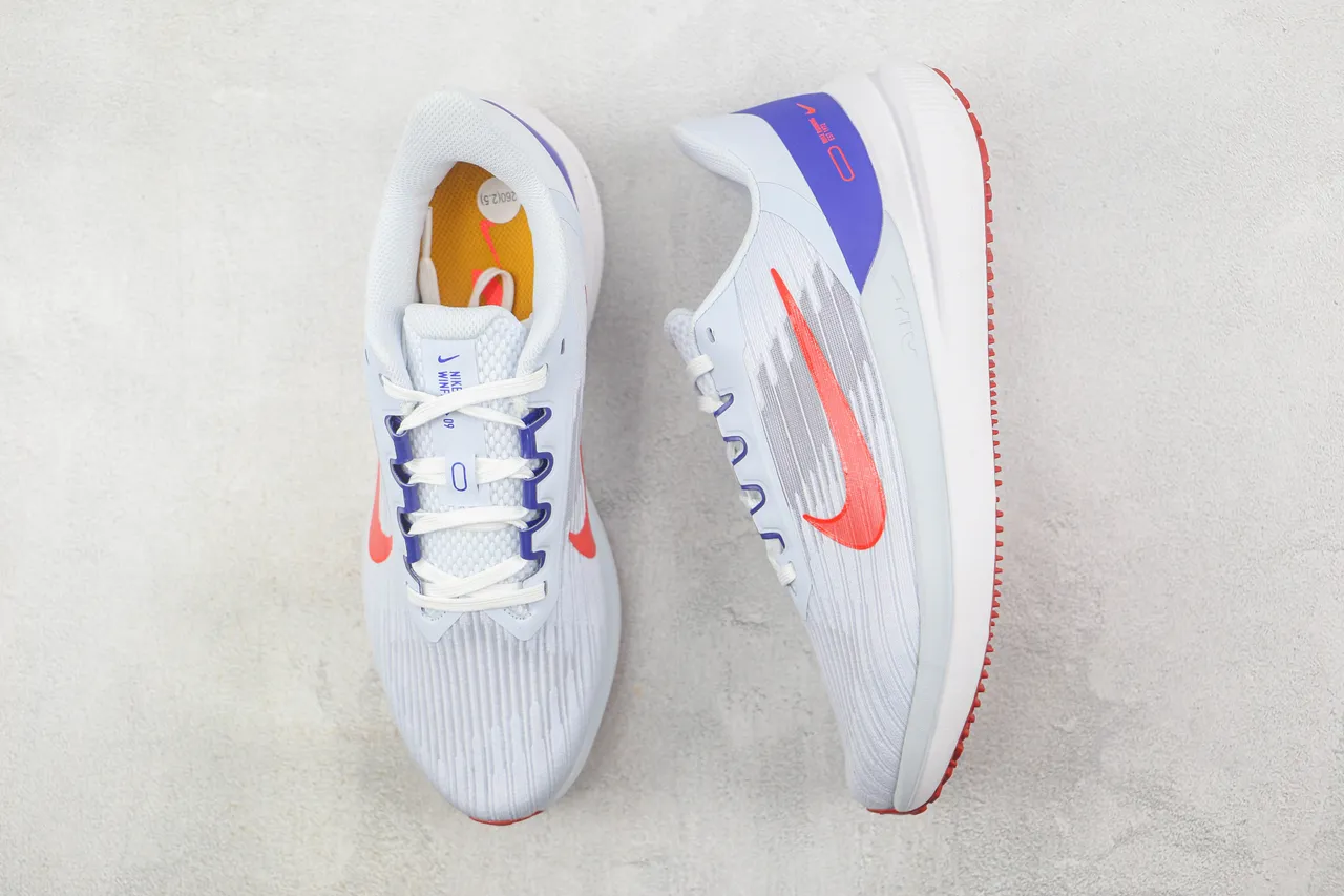 Nike Air Zoom Pegasus Branco Azul Malla Engineered Camada Superior Sobreposições Sintéticas Superpostas Tênis de Corrida 3