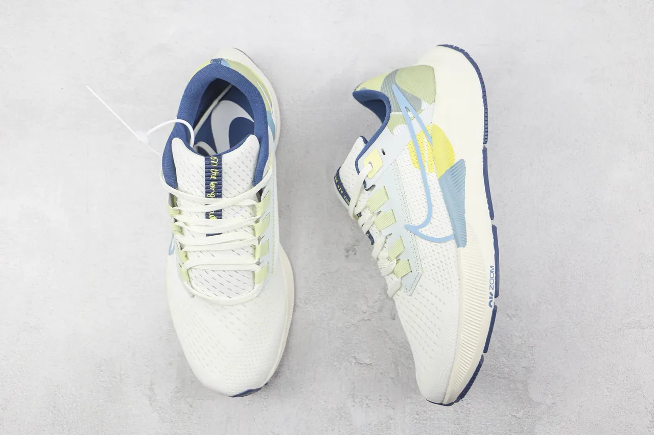 Nike Air Zoom Pegasus White Light Green Blue Running Shoes 3