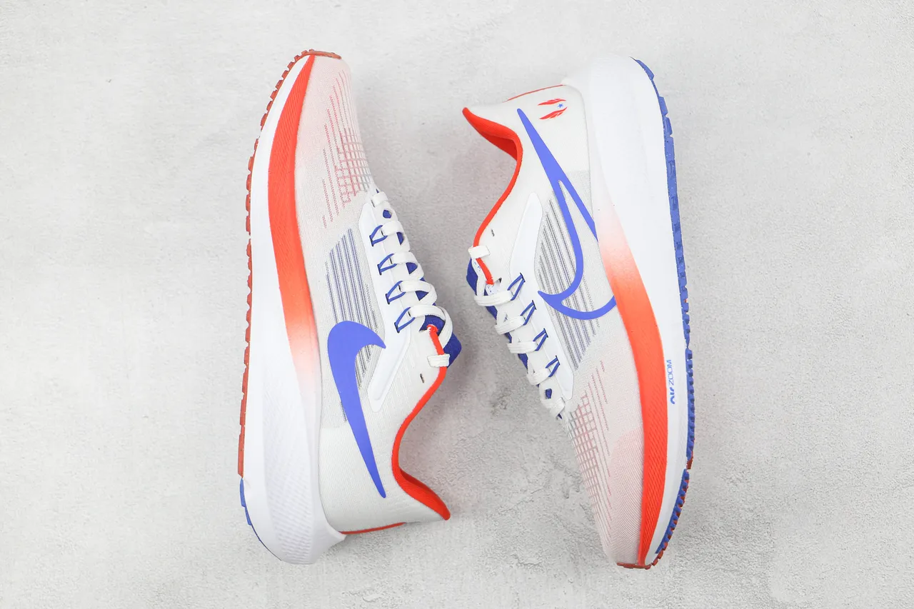 Nike Air Zoom Pegasus White Orange Engineered Mesh Upper Visible Unit Running Shoes 2