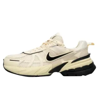 Nike بيج أسود شبكي علوي طبقات تراكب اصطناعية أسلوب حياة أحذية رياضية
