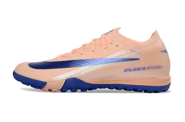 Nike 米色蓝针织鞋面低切领草皮足球鞋 6