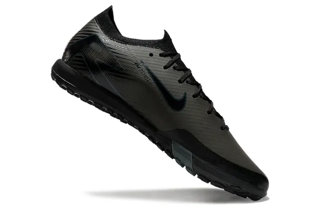 Nike Preto Cinza Baixo Corte Superior Sintético Colar Ajuste Dinâmico Sapatos de Futebol Indoor 2